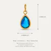Jiaoxiang Série Gourmet Europeia e Americana de Aço Inoxidável Chaveiro de Sobremesa Pingente de Bolsa DIY Acessório Broche Banhado a Vácuo com Ouro 18K