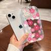 Funda de Teléfono de Flor Degradada Adecuada para Apple 14Pm Anti-Caídas Iphone16 Exportación 17 Funda de Teléfono Transparente de TPU