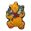Encantos para Zapatos de Dibujos Animados Winnie the Pooh Accesorios para Zapatos DIY Botones Decorativos Oso Lindo Decoraciones para Zapatos de Jardín