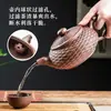 Tetera de arcilla púrpura Yixing, tetera Xishi puramente hecha a mano con filtro, juego de té de cerámica grande para uso doméstico de una persona
