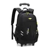 Mochila con Carrito Personalizada para Subir Escaleras, Bolso Escolar Moderno de Gran Capacidad para Niños de Secundaria, Adecuado para Estudiantes de Primaria de Cuarto a Sexto Grado, con Ruedas Grandes