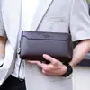 Bolso de Mano Nuevo para Hombre con Candado de Contraseña Grande Bolso de Mano Antirrobo para Jóvenes y Adultos Cartera de PU Suave de Gran Capacidad