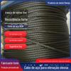 Cabo de Aço Antiderrapante Revestido com Óleo de 15mm com Alma de Cânhamo para Talhas Elétricas, Pontes Rolantes e Guindastes de Torre