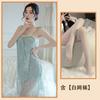 Noite Dourada Lingerie Sexy Tentação Sexy Renda Alça Pijama Camisola Roupas de Casa Solta Perspectiva Vazado Novo Estilo