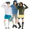 Ropa Casual con Protección Solar para Mujer, Verano al Aire Libre de Seda de Hielo Fresca y Ligera, Ropa con Capucha Transpirable de Moda con Protección Solar para Hombre, Nuevo Estilo 2026