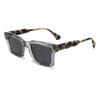 Gafas de Sol de Marco Cuadrado Transfronterizo Europeas y Americanas Más Vendidas Moda Polarizadas Clásicas para Mujer Versátiles Gafas de Placa de Acetato Venta al por Mayor