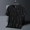 Camiseta de Manga Curta de Seda Gelada Refrescante para Homens 2026 Novas Blusas Masculinas de Verão Masculinas de Secagem Rápida Soltas Roupas Masculinas de Verão