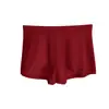 Calzoncillos Boxer Lisos de Color Invisible Sin Costuras Anti-exposición Mousse de Proteína de Cachemira Terciopelo Cintura Media Transpirable Ropa Interior Sin Costuras CM645K