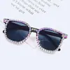 Gafas de Diamantes Hechas a Mano Estilo Flash para Mujer Gafas de Sol para el Verano con Protección Ultravioleta Especial Transfronteriza para Gafas de Sol Personalizadas