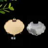 Joyas Yingyi DIY Base de Solapa Prensada de Brocado Song Base de Colgante de Candado de Paz con Cubierta Accesorios para Colgantes Estilo Chino Material
