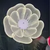 Luces Dinámicas Luminosas de Flor de Peonía LED Luces Decorativas para Césped y Jardín al Aire Libre Luces de Paisaje con Inserción en el Suelo Luces de Flor