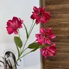 Serie Rojo Rosado de Flores Artificiales para Decoración de Bodas, Materiales Florales para Decoración del Hogar, Arreglos Florales Artificiales para Bodas