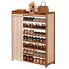 Armário de Sapatos Entrada Doméstico Multicamadas Pequeno Estreito Corredor Exterior Novo 2025 Novo Rack de Armazenamento Interno Entrada Novo Rack de Sapatos