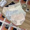 Bragas triangulares ultrafinas de verano con estampado 3D estéreo, sin rastro, con nubes de seda de hielo, cintura media, antibacterianas y entrepierna para mujer.