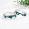 Anillo de pareja Rainfall Banana para hombre y mujer, con personalidad de apertura, diseño original de nicho, regalo de San Valentín.