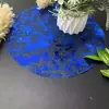 Amazon Transfronterizo Mantel Individual Desechable Dorado Malla Dorada Metálica Redonda Prensado Mantel de Mesa Mantelera Fábrica Mayorista
