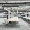 Suministro del Fabricante Puente Ranurado Taller de Fábrica de Ropa Enchufe de Corte Lámpara Iluminación de Fábrica de Ropa Barra de Bus Puente Ranurado