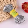 Cuerda de nailon tejida a mano con nudo chino, gruesa, de 5 a 10 m, color rojo, 2,5 mm