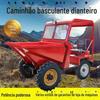 Caminhão basculante de quatro rodas F20 Caminhão de concreto de trampolim de despejo frontal hidráulico para canteiro de obras
