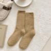 Meias de pelúcia infantis outono e inverno espessadas com forro de fleece quentes para dormir em casa no chão veludo de marta meias de bebê inverno