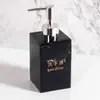 Suministros de Hotel Baño Juego de Tocador de Cuatro Piezas Modelo Transfronterizo de Resina Set de Baño para Habitación Kit de Suministros de Baño