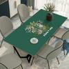 Toalha de Mesa de Couro Americano Jogo Americano para Mesa de Jantar Doméstico Impermeável e à Prova de Óleo Sem Lavagem Mesa de Jantar Retangular Jogo Americano para Mesa de Centro Toalha de Mesa de PVC