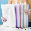 Bolsa de Arquivo Espessa, Bolsa com Zíper de Malha Transparente, Bolsa de Armazenamento de Provas A4 de Grande Capacidade, Porta-Bilhetes, Material Escolar para Estudantes, Impermeável