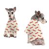 Roupas de animal de estimação transfronteiriças Roupas de cachorro com estampa de Natal Urso de pelúcia Bomei Chapéu de pescador francês Cão de porte médio e pequeno Roupas de duas pernas