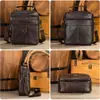 Bolso de mensajero de cuero genuino para hombre, moda, gran capacidad, vertical, capa superior, multifuncional, bolso de hombro de piel de vaca, mochila de negocios, venta al por mayor
