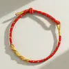 2026 Ano do Cavalo Ano do Zodíaco Pulseira de Cordão Vermelho Feita à Mão para Homens e Mulheres, Pulseira do Zodíaco Tai Sui, Pequeno Presente de Ano Novo