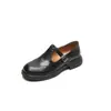 Em estoque outono de 2026 mocassins femininos com fivela T-strap, tamanhos 35-46