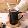 Tazas Cerámicas Personalizadas, Color Sólido, Tazas Creativas para Uso Doméstico, Tazas de Café, Tazas de Pareja, Tazas de Regalo, Envío Transfronterizo