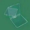 Caja de Plástico Transparente Cuadrada de 18 cm Caja Organizadora Accesorios para Equipo de Pesca Caja de Almacenamiento de Plástico Caja Transparente para Tarjetas de Rompecabezas