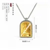 Símbolos Auspiciosos Tibetanos de los Ocho 3D Pequeño Santuario de Buda Colgante Cobre Dorado Pequeño Ligero Sin Sentir al Usar 12 Estilos Disponibles