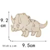 Piezas de Madera de Dinosaurio sin Terminar en Stock Decoración Casera DIY Piezas de Madera para Pintar a Mano por Niños 8 Tipos