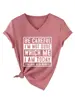 ¡Cuidado, NO soy un sitio independiente de Amazon Ebay de Moda Personalidad Camiseta de Manga Corta con Cuello en V para Mujer Comercio Exterior