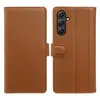 Adequado para Samsung A54/A53/A34/A13 4g Carteira Flip de Couro Genuíno com Porta-Cartões Capa de Couro Anti-Queda para Celular