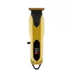 Cortador de Cabelo Elétrico Digital Retro Transfronteiriço, Aparador Elétrico Profissional para Salão de Cabeleireiro, Aparador de Cabelo Recarregável Doméstico para Cabeça de Óleo