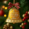 Transfronterizo Nuevo Producto Decorativo Americano Plano Acrílico Decorativo Colgante de Árbol de Navidad Colgante de Coche