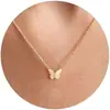 Colar Geométrico Circular Transfronteiriço Europeu e Americano Novo, Estrela-do-Mar de Cobre Exquisita, Cobra, Borboleta, Lua, Elefante Gargantilha, Joias Femininas