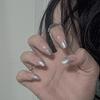 LiquidaçãoSimplesEspelho PrataEstilo FrancêsUnhas VestíveisOutono/InvernoCurtaBalletManicureUnhas PostiçasAdesivos de Unha
