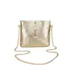 Bolso de Hombro Brillante Tejido Nuevo 2026 para Mujer, Bolso Cruzado Versátil de Moda de Verano, Bolso Cubo de Lujo Ligero, Mayoreo