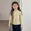 Nueva Camiseta Básica de Lunares de Cuello Alto Medio para Niños Otoño 2026, Algodón Puro, Suave y Cómoda, Top Versátil de Manga Larga para Niños Mayores