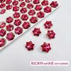 Diamante para uñas Super Flash copo de nieve diamante de cristal K9 flash forma de fondo puntiagudo flor de hielo diamante multicorte accesorios para uñas navideños