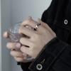 Anillo Mobius Anillo de nicho de moda para hombres Anillo Ins de alta calidad Estilo frío Moda de alta calidad Simple para hombres y mujeres