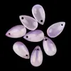 Accesorios de Colgante de Gota de Agua de Vidrio de Colores, Cuentas Perforadas Irregulares Electroplateadas, Piezas de Colgante para Pasador de Pelo Estilo Antiguo DIY