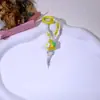 Bolsa de Corrente Pequena com Pingente de Ovelha com Grão de Lã, Chaveiro, Acessórios de Stud Olho de Ovelha, Fivela de Pérola, Criativo Pintado à Mão, DIY
