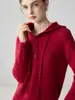 ¡Estilo simple y casual! Suéter de cachemira holgado para mujer con cuello de media cremallera con capucha, sudadera de punto acanalado, camiseta básica elegante y estilizada