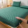 Sábana Bajera Impermeable de Color Sólido Transfronteriza Ajustada Pieza Única Engrosada Acolchada Barrera contra Orina Cubierta de Cama Hoja Protectora de Colchón de Fábrica