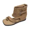 Sandalias Negras Retro sin Cierre de Suela Suave para Mujer, Nuevo Estilo Verano 2026, que Aumentan la Altura para Figuras Pequeñas, Adecuadas para Combinar con Vestidos